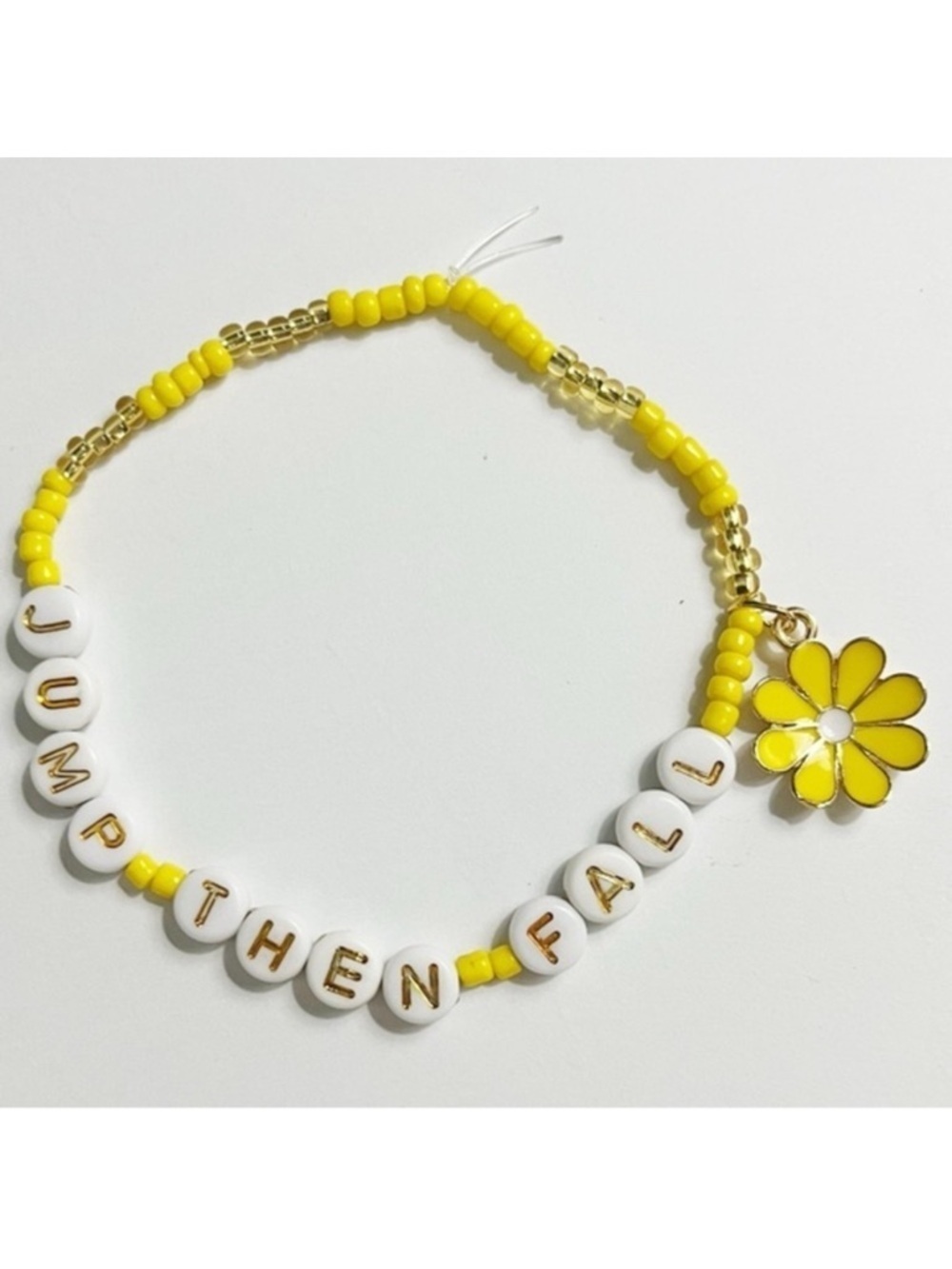 Taylor Swift Eras Tour Friendship Bracelet Jump Then Fall Fearless Flower Charm